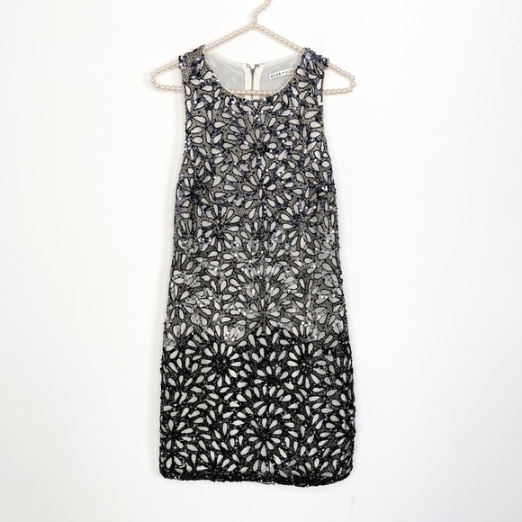 Alice Olivia Remi Embellished Sequin Beaded Dress - Picture 2 of 7